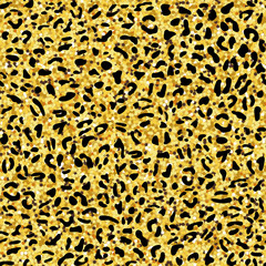 Leopard seamless pattern. Animal print. Vector illustration.