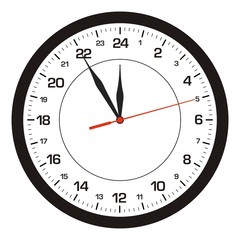 Vector clock 24 hours