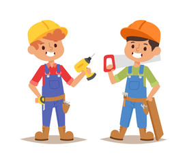 Builders kid vector