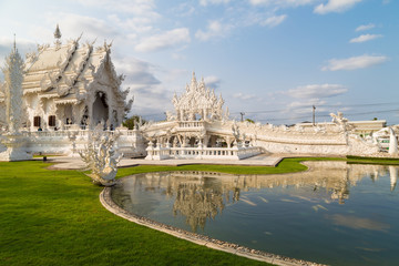 Thailand white temple one of the famous of Chiang Rai province