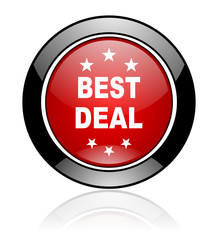 Red round vector icon