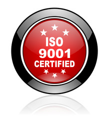 Red round vector icon