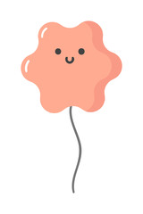 Color glossy star balloons party vector illustration. Round entertainment balloon holiday festival happy gift. Balloon beautiful toy party day celebrate, isolated helium carnival tool.