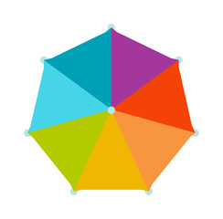 Umbrella vector illustration.