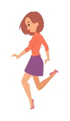 Girl vector illustration.