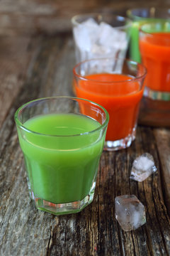 Carrot and cactus juice