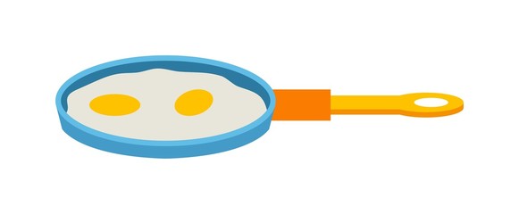 Scrambled eggs lunch on white background appetizing morning cooked ingredient vector. Fresh scrambled eggs and delicious cuisine dish. Scrambled eggs appetizing ingredient.