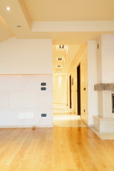 Empty room of a new penthouse