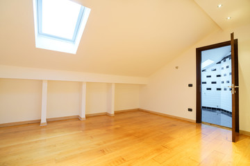 Fototapeta premium Empty room of a new penthouse