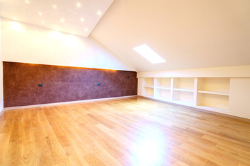 Fototapeta premium Empty room of a new penthouse