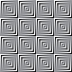 Abstract vector monochrome squares pattern