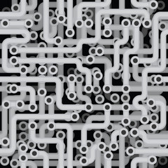 Seamless monochrome vector texture - electrical engineering