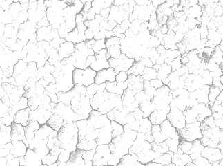 Cracks on white surface - vector background