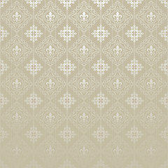 Silver wallpaper in vintage style
