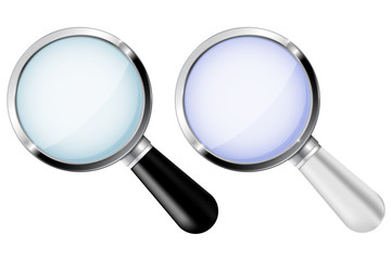 Transparent magnifying glass