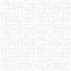 Vector seamless pattern - electronic circuit scheme. Gray textur