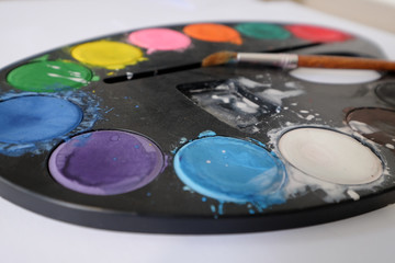 Palette de peinture à l'eau