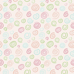 Abstract vector retro pattern - color swirls