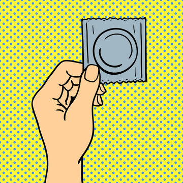 Human hand holding condom pose signal human fingers. Human hand isolated. Silhouette of hand showing symbols finger thumb vector illustration. Phone, talk, smart phone.