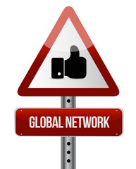 Obraz premium global network like sign concept