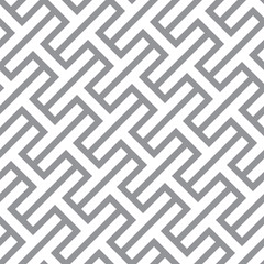 Simple geometric vector seamless monochrome pattern - gray figur