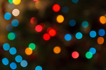 Defocused christmas lights