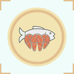 Fish color icon