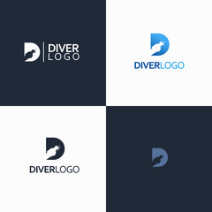 letter D of diver logo