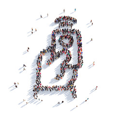 remote control people 3D rendering