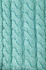 A full page close up of cable knit texture