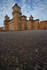 Castle Estense lower angle