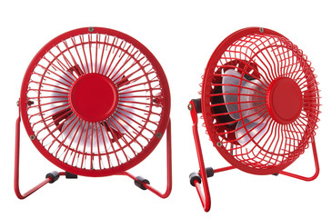 Electric red fan