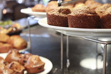 breakfast muffins on a plate