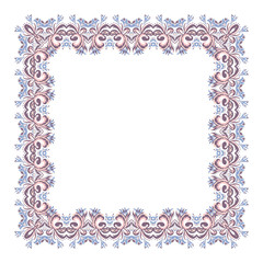 illustration of a square frame from abstract element