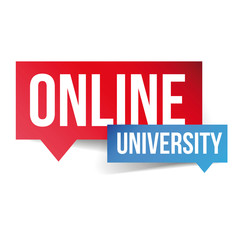 Digital University label vector