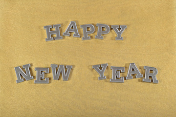 Happy New Year silver text