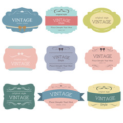 vintage label sweet color and old fashion design