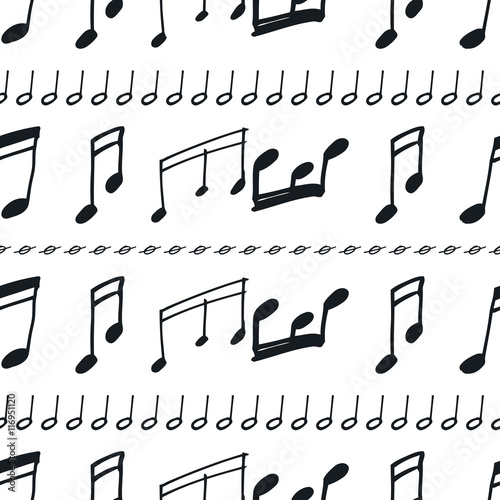"Seamless pattern with music notes" Stock image and royalty-free vector