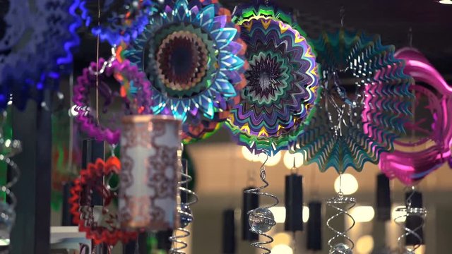 Visual Illusion Plastic Souvenirs Turning With Wind