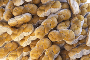 Bread background. 3D rendering