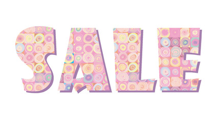 Sale banner. Big summer sale skicker over white background