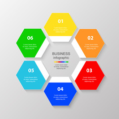 Vector business template for presentation.