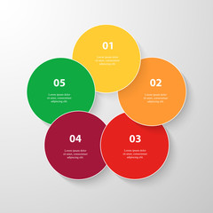 Vector business template for presentation.