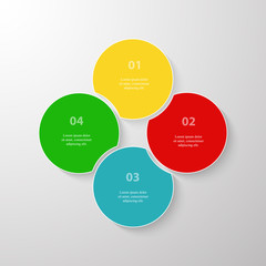 Vector business template for presentation.
