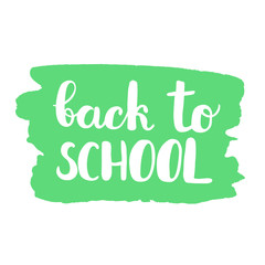 Back to school. Brush lettering.