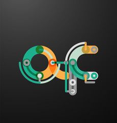 Company branding logo of initial letters