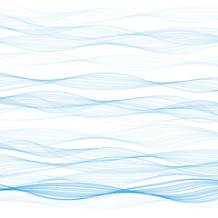 Sfondo astratto di onde blu orizzontali