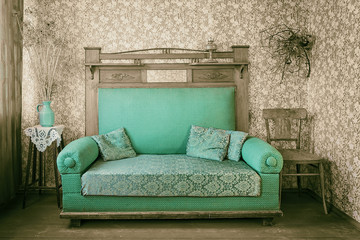 room with vintage furniture