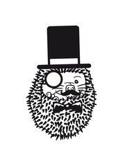 mr sir mr gentleman cylinder monokel glasses fly male baby comic cartoon sweet little cute hedgehog ball