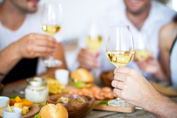 Friends Friendship Outdoor Dining People Concept